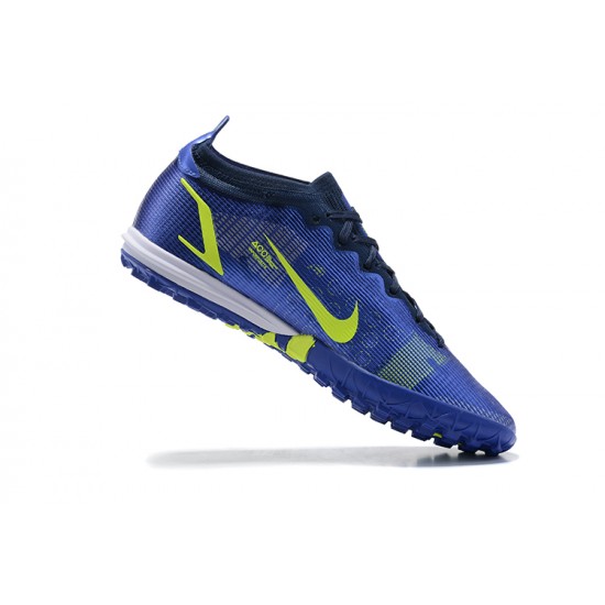 Kopacky Nike Vapor 14 Academy TF Modrý LightŽlutý Černá Bílý Low Pánské