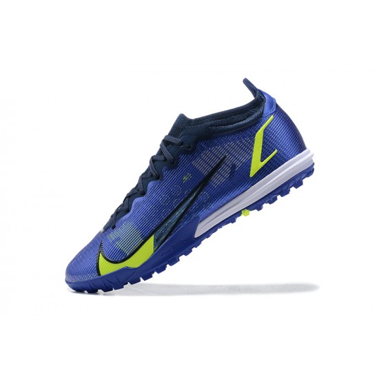 Kopacky Nike Vapor 14 Academy TF Modrý LightŽlutý Černá Bílý Low Pánské