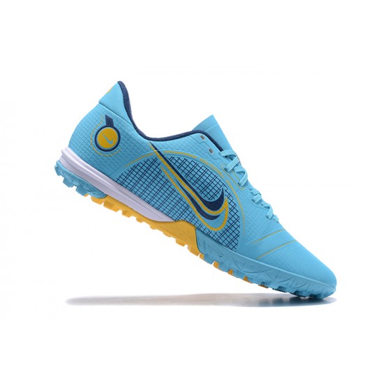 Kopacky Nike Vapor 14 Academy TF Modrý Žlutý Bílý Černá Low Pánské