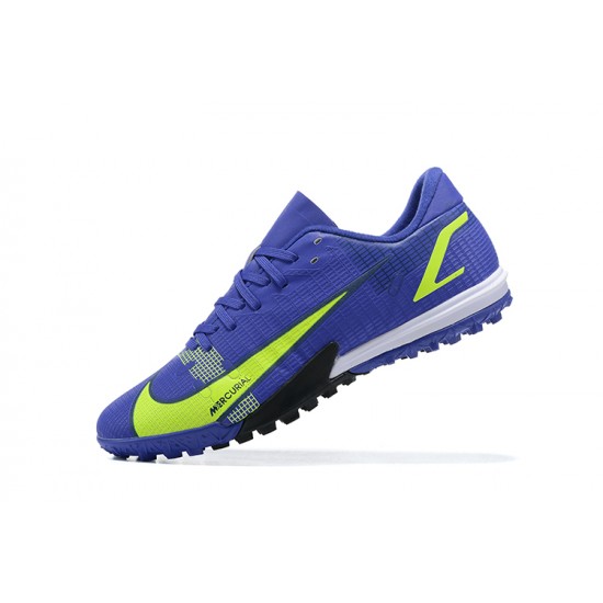 Kopacky Nike Vapor 14 Academy TF Modrý Žlutý Bílý Low Pánské