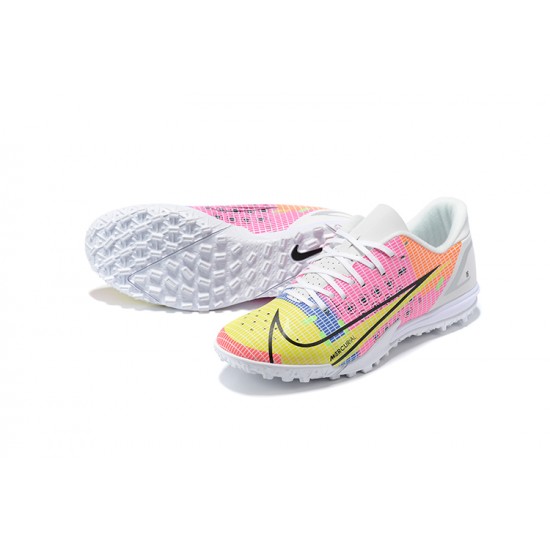 Kopacky Nike Vapor 14 Academy TF Low Bílý Růžový Pánské