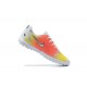 Kopacky Nike Vapor 14 Academy TF Bílý Oranžovýý Žlutý Low Pánské