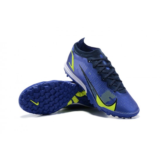 Kopacky Nike Vapor 14 Elite TF Mid-top Dark Modrý Žlutý Pánské