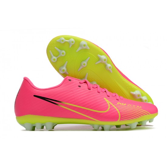 Kopacky Nike Vapor 15 Academy AG Low Růžový Chartreuse Pánské Dámské