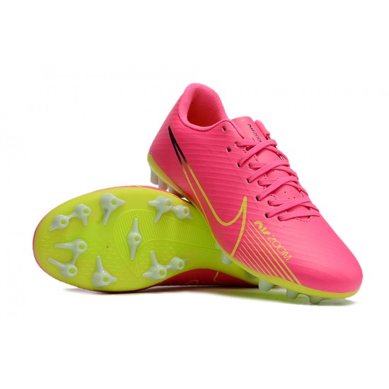 Kopacky Nike Vapor 15 Academy AG Low Růžový Chartreuse Pánské Dámské