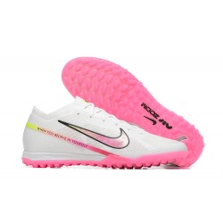 Kopacky Nike Vapor 15 Academy TF Bílý Růžový Žlutý Pánské Low 