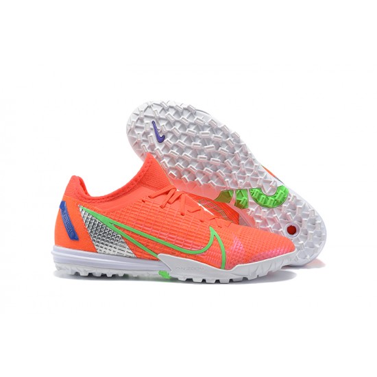 Kopacky Nike Zoom Vapor 14 Pro TF Oranžovýý Bílý Zelená Modrý Low Pánské