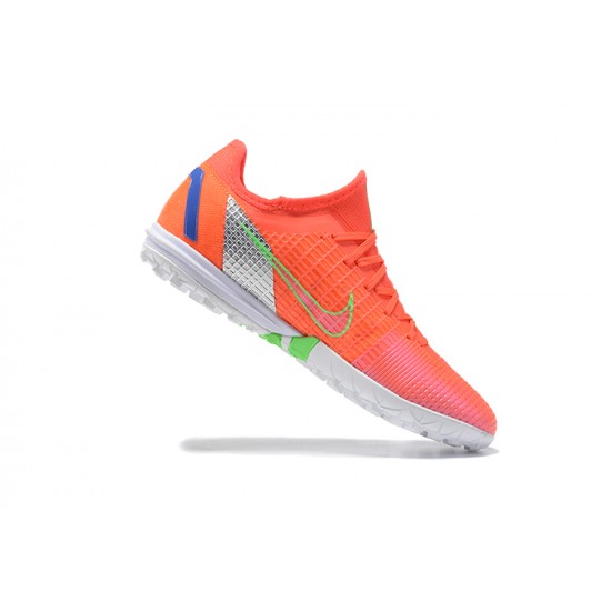 Kopacky Nike Zoom Vapor 14 Pro TF Oranžovýý Bílý Zelená Modrý Low Pánské
