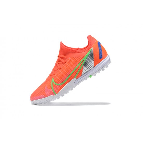 Kopacky Nike Zoom Vapor 14 Pro TF Oranžovýý Bílý Zelená Modrý Low Pánské