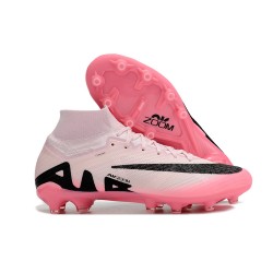Kopacky Nike Air Zoom Mercurial Superfly 9 Elite AG High Top Růžový Bílý Černá Pánské 