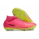 Kopacky Nike Air Zoom Mercurial Superfly IX Academy AG High Zelená Růžový Pánské Dámské