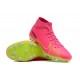 Kopacky Nike Air Zoom Mercurial Superfly IX Academy AG High Zelená Růžový Pánské Dámské
