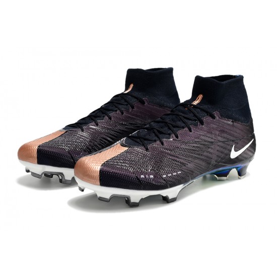 Kopacky Nike Air Zoom Mercurial Superfly IX Elite FG High Černá Zlato Pánské Dámské