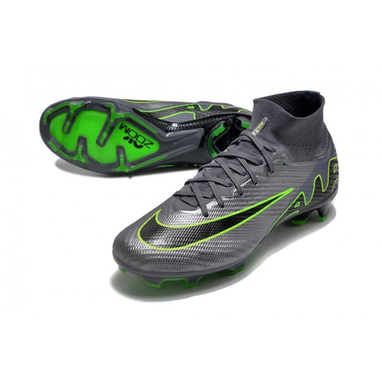 Kopacky Nike Air Zoom Mercurial Superfly IX Elite FG High Zelená Černá Pánské Dámské
