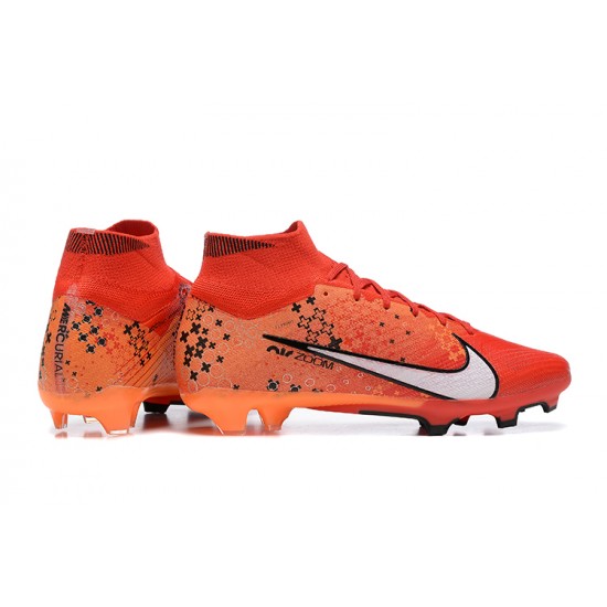 Kopacky Nike Air Zoom Mercurial Superfly IX Elite FG High Oranžovýý Černá Bílý Pánské Dámské