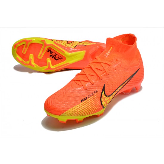 Kopacky Nike Air Zoom Mercurial Superfly IX Elite FG High Oranžovýý Žlutý Pánské Dámské