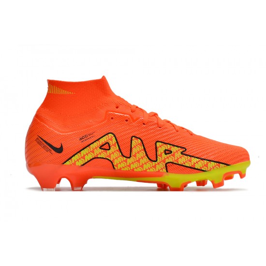 Kopacky Nike Air Zoom Mercurial Superfly IX Elite FG High Oranžovýý Žlutý Pánské Dámské