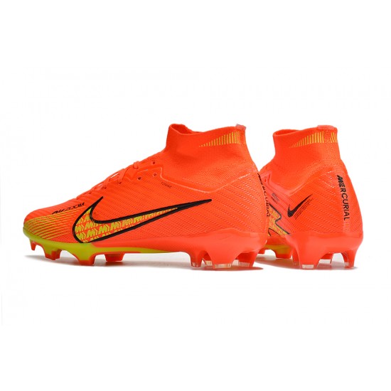 Kopacky Nike Air Zoom Mercurial Superfly IX Elite FG High Oranžovýý Žlutý Pánské Dámské