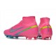 Kopacky Nike Air Zoom Mercurial Superfly IX Elite FG High Růžový Turqoise Pánské Dámské