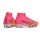 Kopacky Nike Air Zoom Mercurial Superfly IX Elite FG High Růžový Žlutý Pánské Dámské