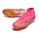 Kopacky Nike Air Zoom Mercurial Superfly IX Elite FG High Růžový Žlutý Pánské Dámské