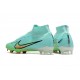 Kopacky Nike Air Zoom Mercurial Superfly IX Elite FG High Turqoise Zelená Pánské Dámské