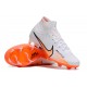 Kopacky Nike Air Zoom Mercurial Superfly IX Elite FG High Bílý Oranžovýý Pánské Dámské