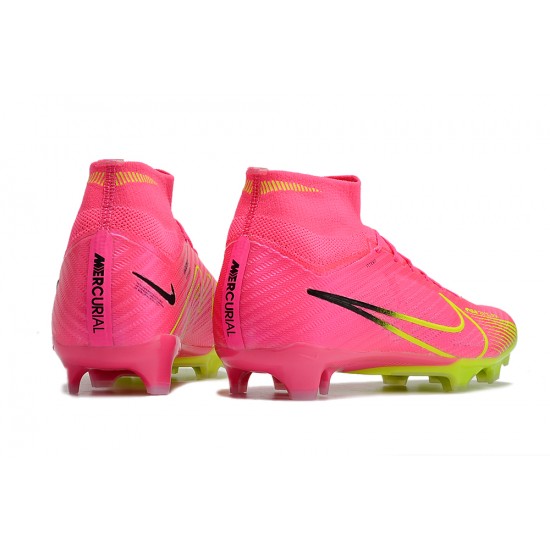 Kopacky Nike Air Zoom Mercurial Superfly IX Elite FG High Žlutý Růžový Pánské Dámské