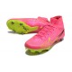 Kopacky Nike Air Zoom Mercurial Superfly IX Elite SG High Růžový Zelená Pánské