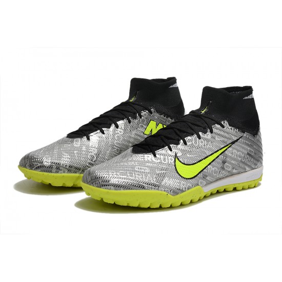 Kopacky Nike Air Zoom Mercurial Superfly IX Elite TF High Černá Šedá Žlutý Pánské Dámské