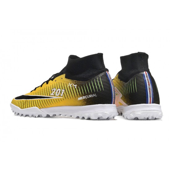 Kopacky Nike Air Zoom Mercurial Superfly IX Elite TF High Černá Žlutý Pánské Dámské