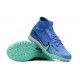 Kopacky Nike Air Zoom Mercurial Superfly IX Elite TF High Modrý Turqoise Pánské Dámské