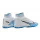 Kopacky Nike Air Zoom Mercurial Superfly IX Elite TF High Modrý Bílý Pánské