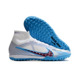 Kopacky Nike Air Zoom Mercurial Superfly IX Elite TF High Modrý Bílý Nachový Pánské Dámské
