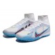 Kopacky Nike Air Zoom Mercurial Superfly IX Elite TF High Modrý Bílý Nachový Pánské Dámské