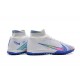 Kopacky Nike Air Zoom Mercurial Superfly IX Elite TF High Modrý Bílý Pánské Dámské
