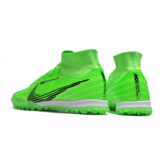 Kopacky Nike Air Zoom Mercurial Superfly IX Elite TF High Zelená Černá Pánské Dámské