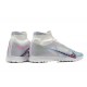 Kopacky Nike Air Zoom Mercurial Superfly IX Elite TF High Lilac Bílý Pánské