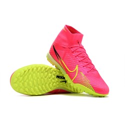 Kopacky Nike Air Zoom Mercurial Superfly IX Elite TF High Růžový Žlutý Pánské Dámské