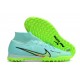 Kopacky Nike Air Zoom Mercurial Superfly IX Elite TF High Turqoise Zelená Pánské Dámské