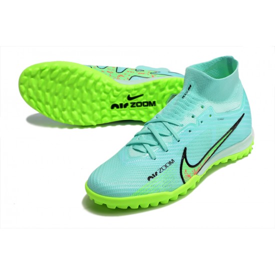 Kopacky Nike Air Zoom Mercurial Superfly IX Elite TF High Turqoise Zelená Pánské Dámské