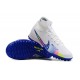 Kopacky Nike Air Zoom Mercurial Superfly IX Elite TF High Bílý Modrý Pánské Dámské