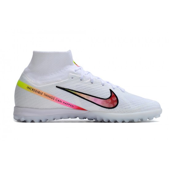 Kopacky Nike Air Zoom Mercurial Superfly IX Elite TF High Bílý Multi Pánské Dámské