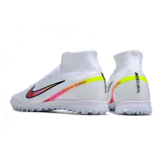Kopacky Nike Air Zoom Mercurial Superfly IX Elite TF High Bílý Multi Pánské Dámské