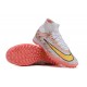 Kopacky Nike Air Zoom Mercurial Superfly IX Elite TF High Bílý Oranžovýý Žlutý Pánské Dámské