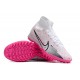 Kopacky Nike Air Zoom Mercurial Superfly IX Elite TF High Bílý Růžový Pánské Dámské