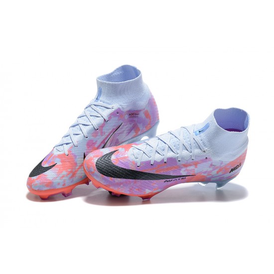 Kopacky Nike Air Zoom Mercurial Superfly Ix Elite Fg Modrý Nachový Pánské High Football Cleats