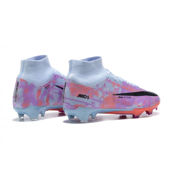 Kopacky Nike Air Zoom Mercurial Superfly Ix Elite Fg Modrý Nachový Pánské High Football Cleats