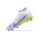 Kopacky Nike Air Zoom Mercurial Superfly Ix Elite Fg Modrý Bílý Žlutý Zelená Pánské High Football Cleats