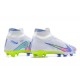 Kopacky Nike Air Zoom Mercurial Superfly Ix Elite Fg Modrý Bílý Žlutý Zelená Pánské High Football Cleats